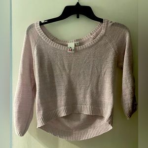 Lilac crop sweater